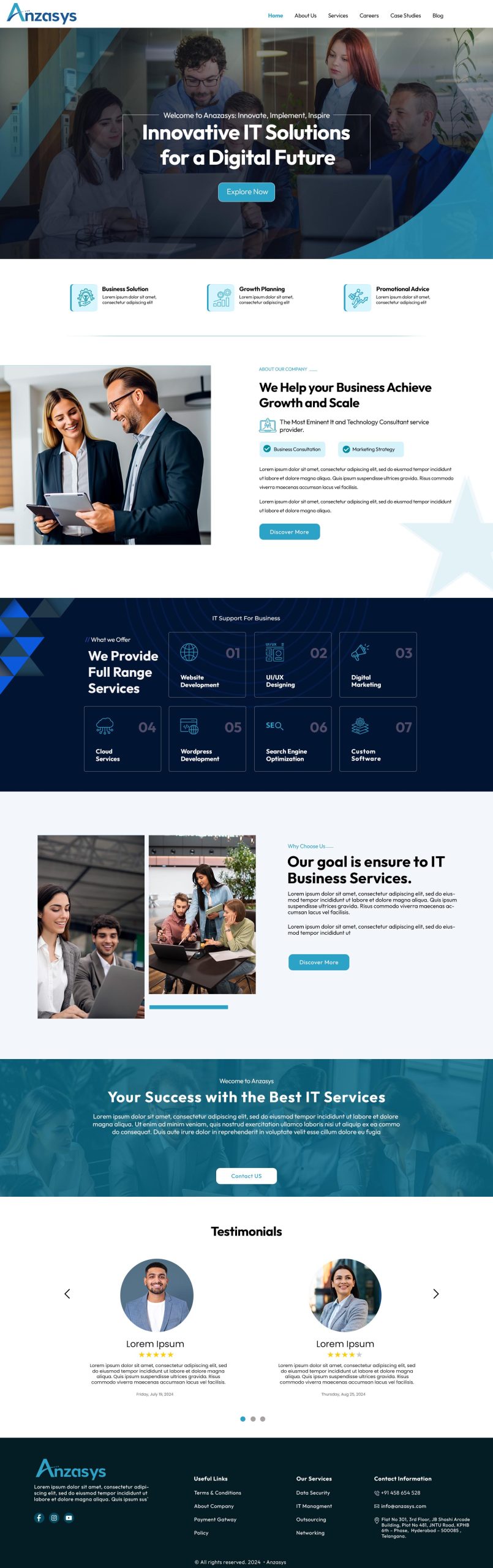 web development project