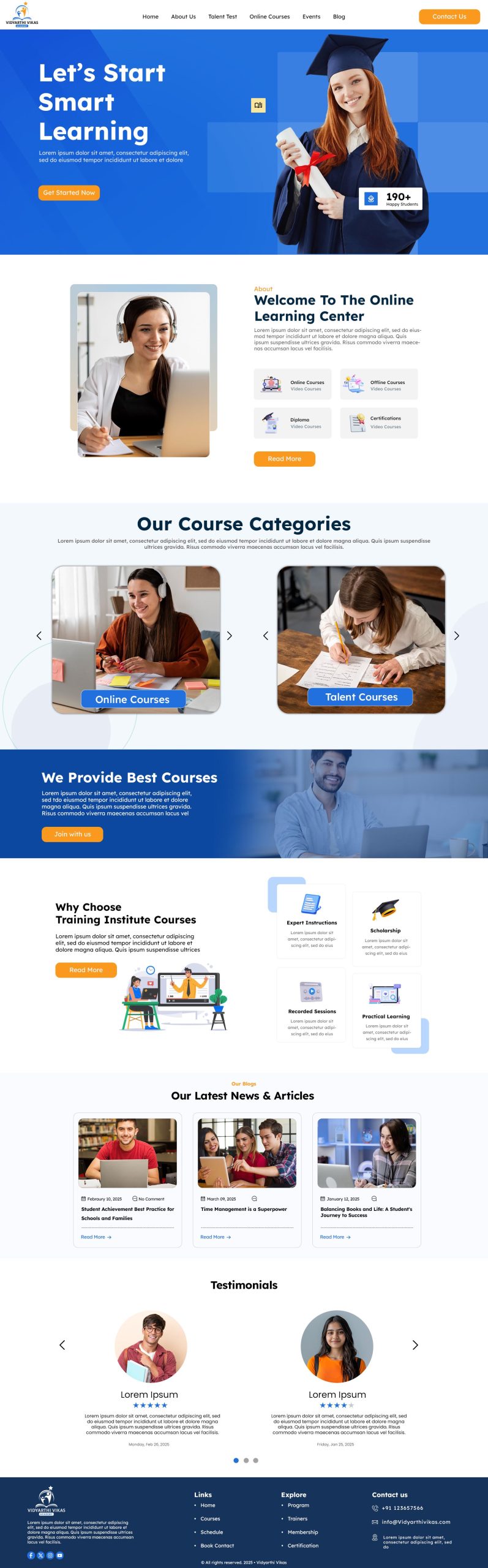 website development & SEO Project