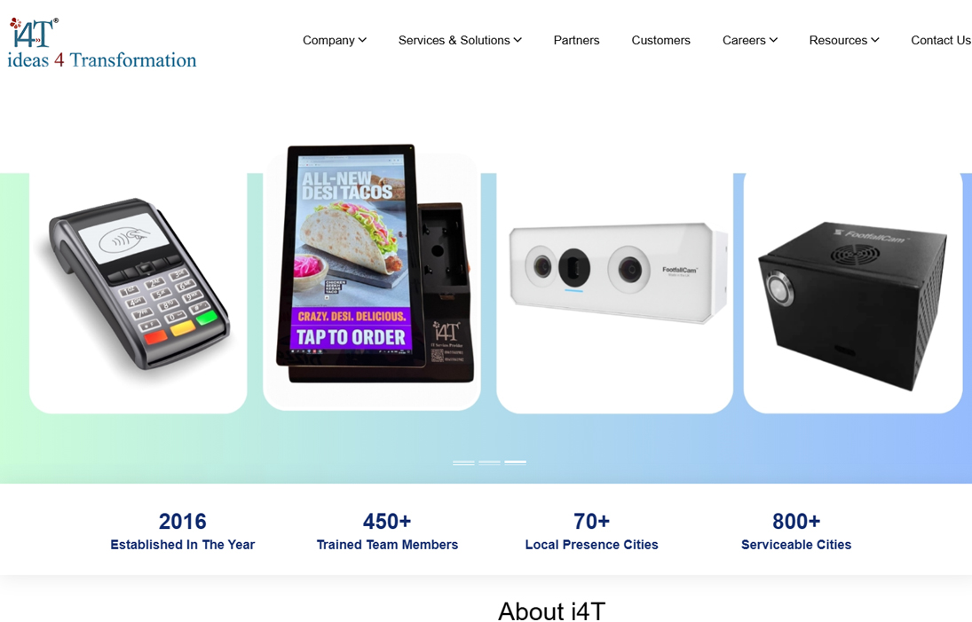 Website Development Project – I-Four Transformation Pvt Ltd